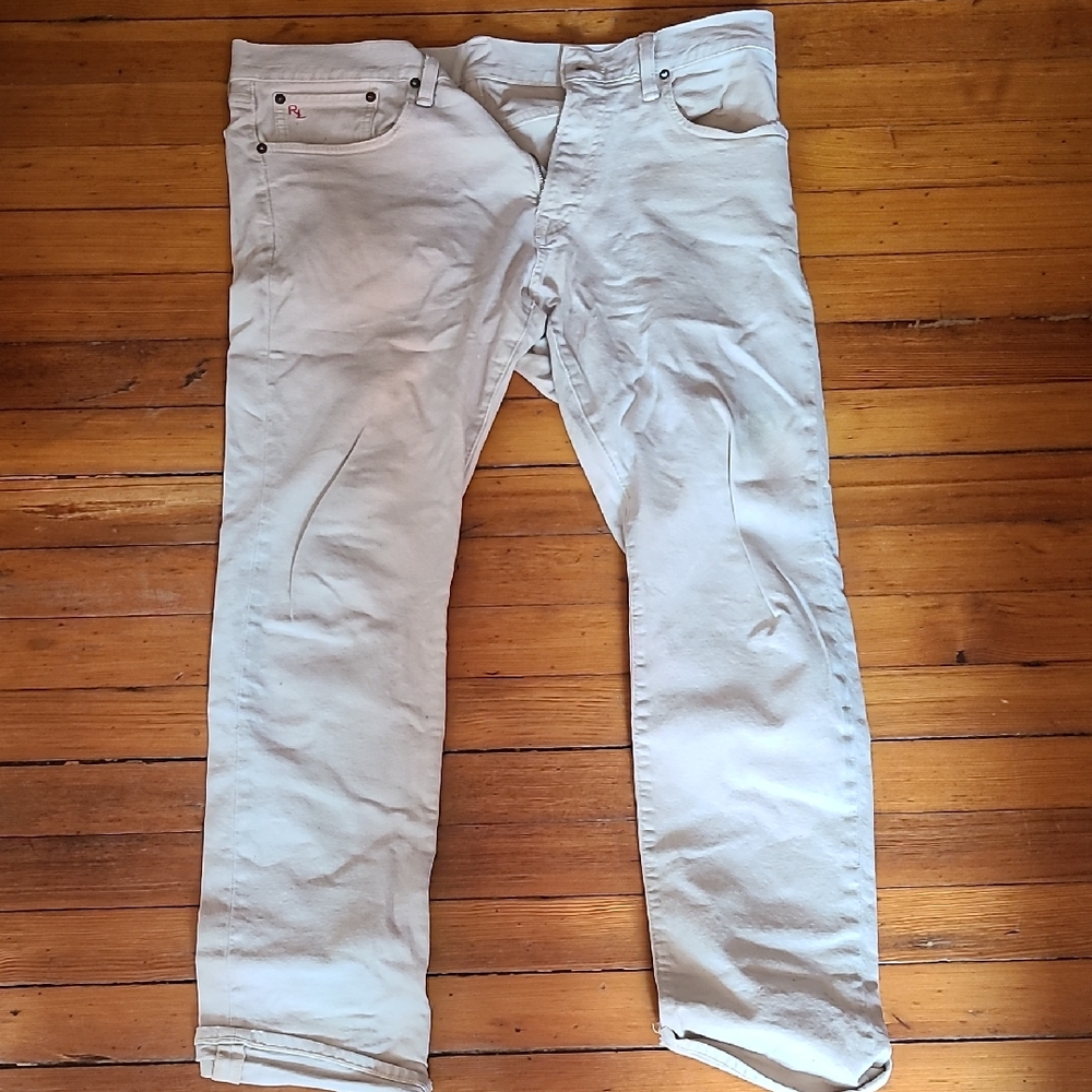 Men's Beige Jeans
